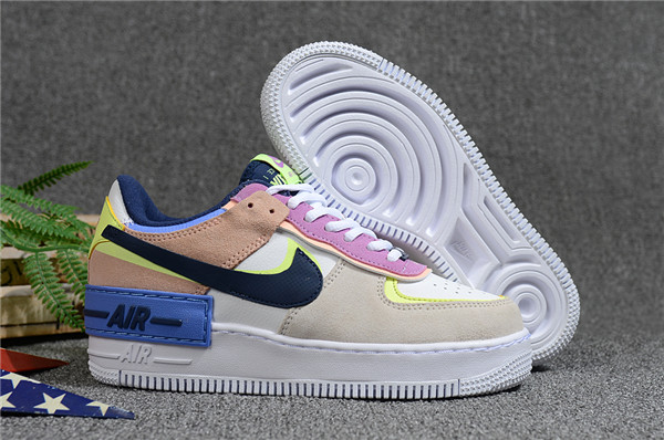 Women's Air Force 1 Low Top Grey/Blue Shoes 034 Women's Air Force 1 Low Top Grey/Blue Shoes 034